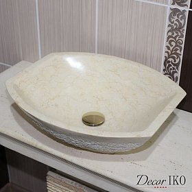Раковина накладная из мрамора SS-106