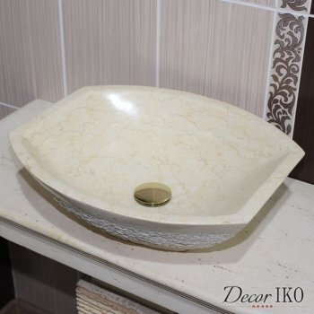 Раковина накладная из мрамора SS-106
