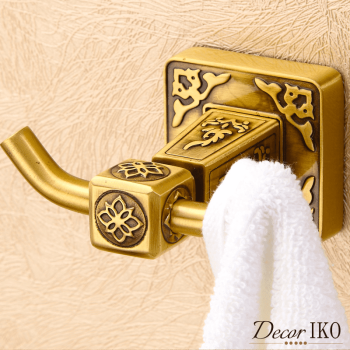 Двойной крючок для ванной комнаты Brass Swell BSC-04