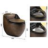 Унитаз под красное дерево TS-9027 — фото 4