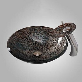 Круглая раковина из стекла RGS-208