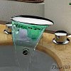 Смеситель для раковины на 3 отверстия с LED подсветкой LF-11