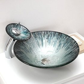 Круглая раковина из стекла RGS-196
