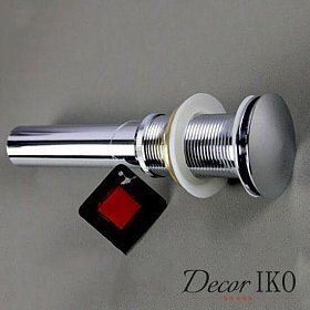 Донный клапан для раковины OS-11 сатин, без перелива