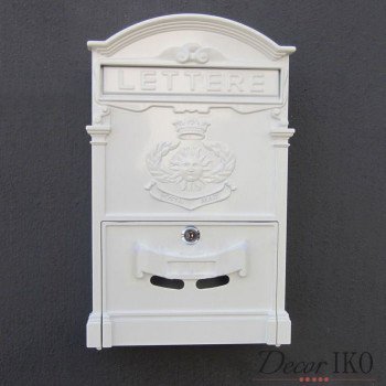 Белый почтовый ящик для частного дома MB-17