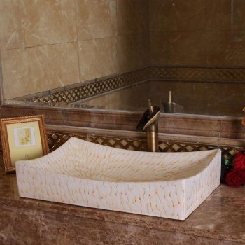 Раковина накладная AD-63 прямоугольная