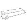 Двойной держатель для полотенец BC-6 — фото 3