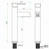 Смеситель для раковины с LED подсветкой LF-43h — фото 4