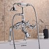 Смеситель на борт ванны 2 отверстия с душем FBB-66 — фото 2