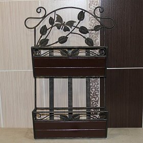 Кованая настенная газетница WME-01