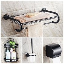 Kven Black аксессуары для ванной комнаты