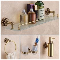 Straw Brass аксессуары для ванной комнаты