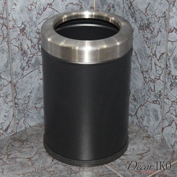Черное ведро для мусора BBK-59, 10 л