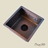 Медная мойка для кухни (квадратная) Koozee  CW-28 — фото 3