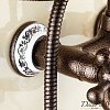 Смеситель для ванны с душем FSH-10 бронзовый — фото 3