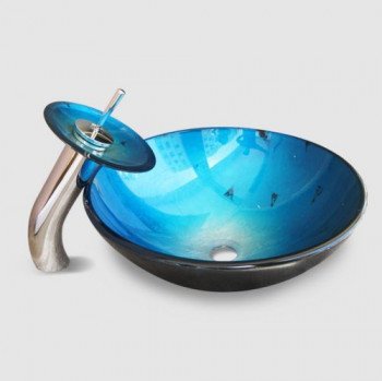 Круглая раковина из стекла RGS-073