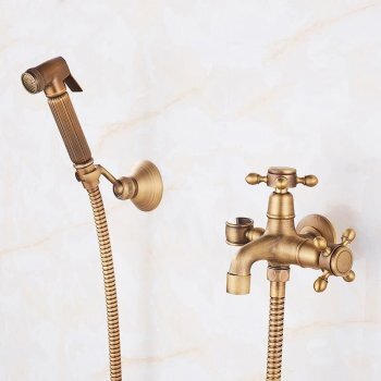 Гигиенический душ TSH-131, бронзовый, с краном