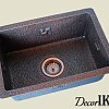 Медная мойка для кухни (прямоугольная) Koozee CW-17 — фото 7