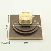 Трап для душа TS-25, бронзовый, с сухим затвором