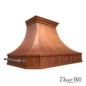 Вытяжка для кухни большая медная CRH-422427-010