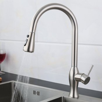Хромированный смеситель для кухни MSK121