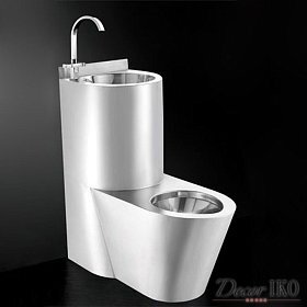 Унитаз с раковиной из нержавеющей стали STT-209P-M