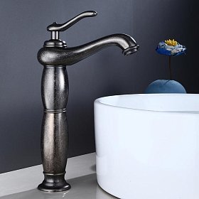 Смеситель для раковин состаренное серебро SA-03