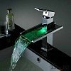 Смеситель для раковины с LED подсветкой LF-36