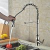 Смеситель для кухни с выдвижной лейкой PSF-09 хром — фото 3