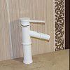 Смеситель для раковины WF-50 с каскадным изливом, белый — фото 2