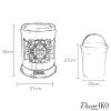 Мусорное ведро с педалью медное MBT-45 — фото 2