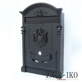Черный почтовый ящик для частного дома MB-3