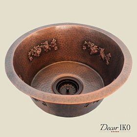 Медная мойка для кухни (круглая) Koozee CW-15