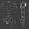Гигиенический душ TSH-03 со смесителем, хром — фото 4