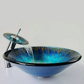 Круглая раковина из стекла RGS-195