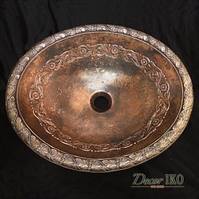 Раковина из бронзы BS-046-AG
