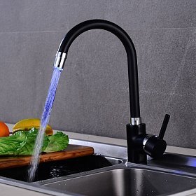 Смеситель для мойки с LED подсветкой LF-71
