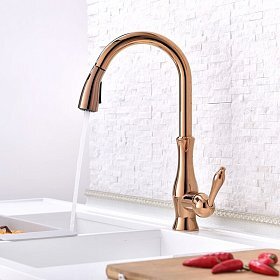 Смеситель розовое золото RF-28
