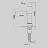 Золотой смеситель для раковин GF-115